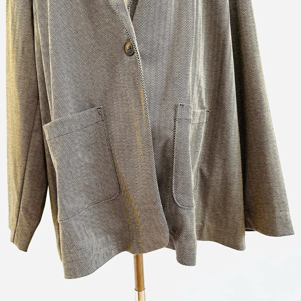 NWT CROFT&BARROW Women Long Sleeve One Button Career Blazer Jacket Plus Size 3X - Picture 3 of 12